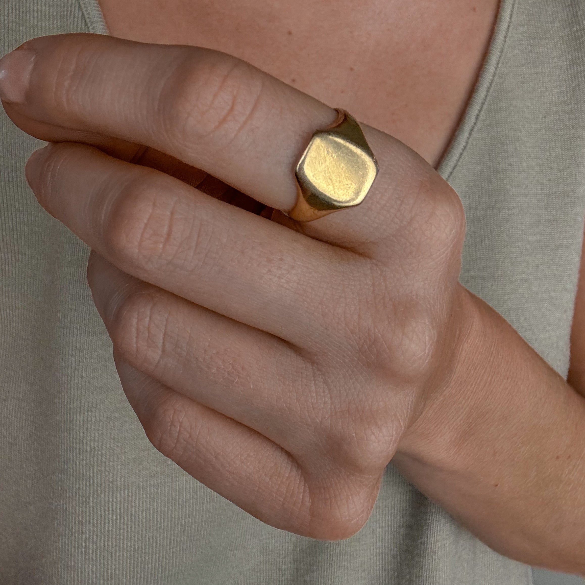 British Gold Signet Ring
