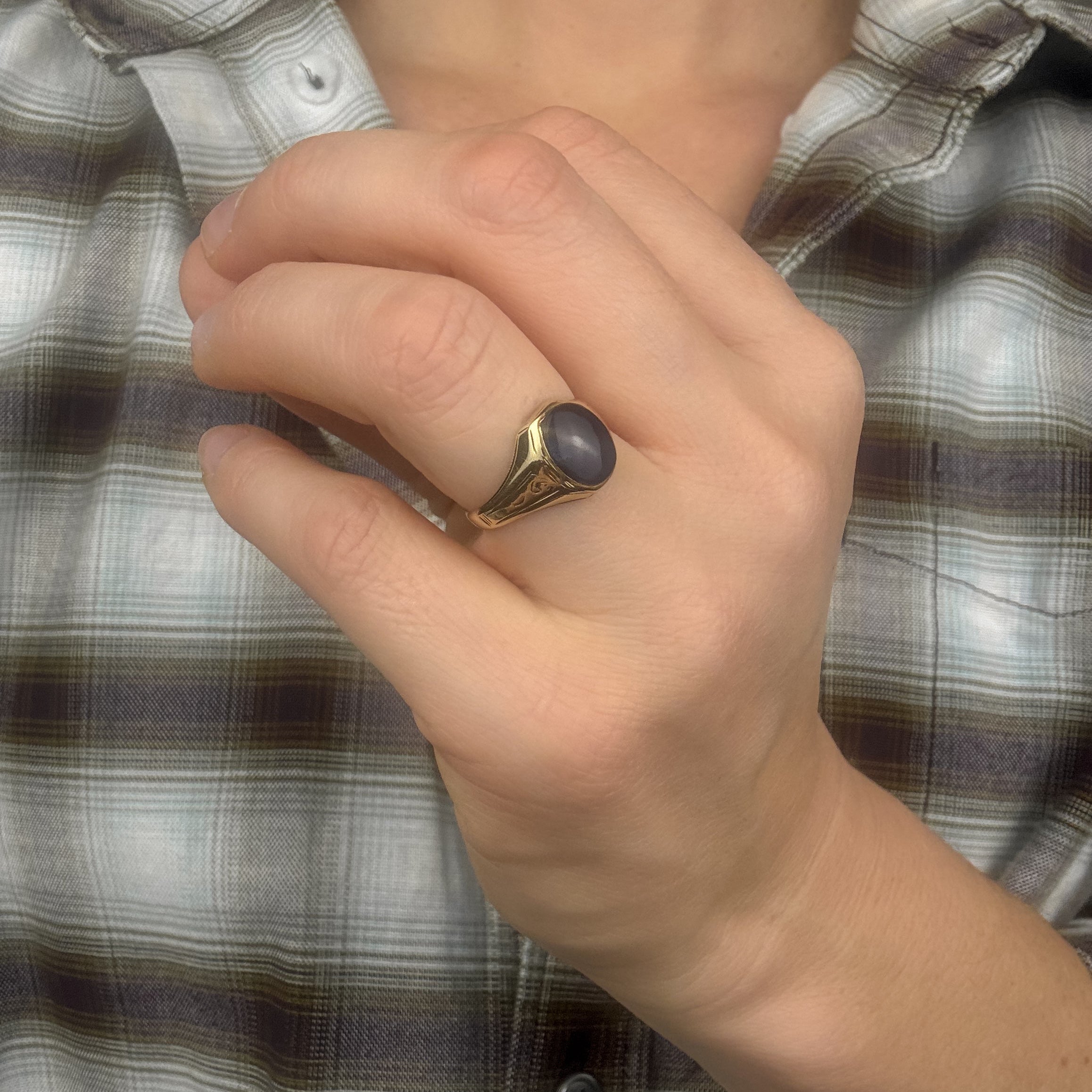 Lapis Signet Ring