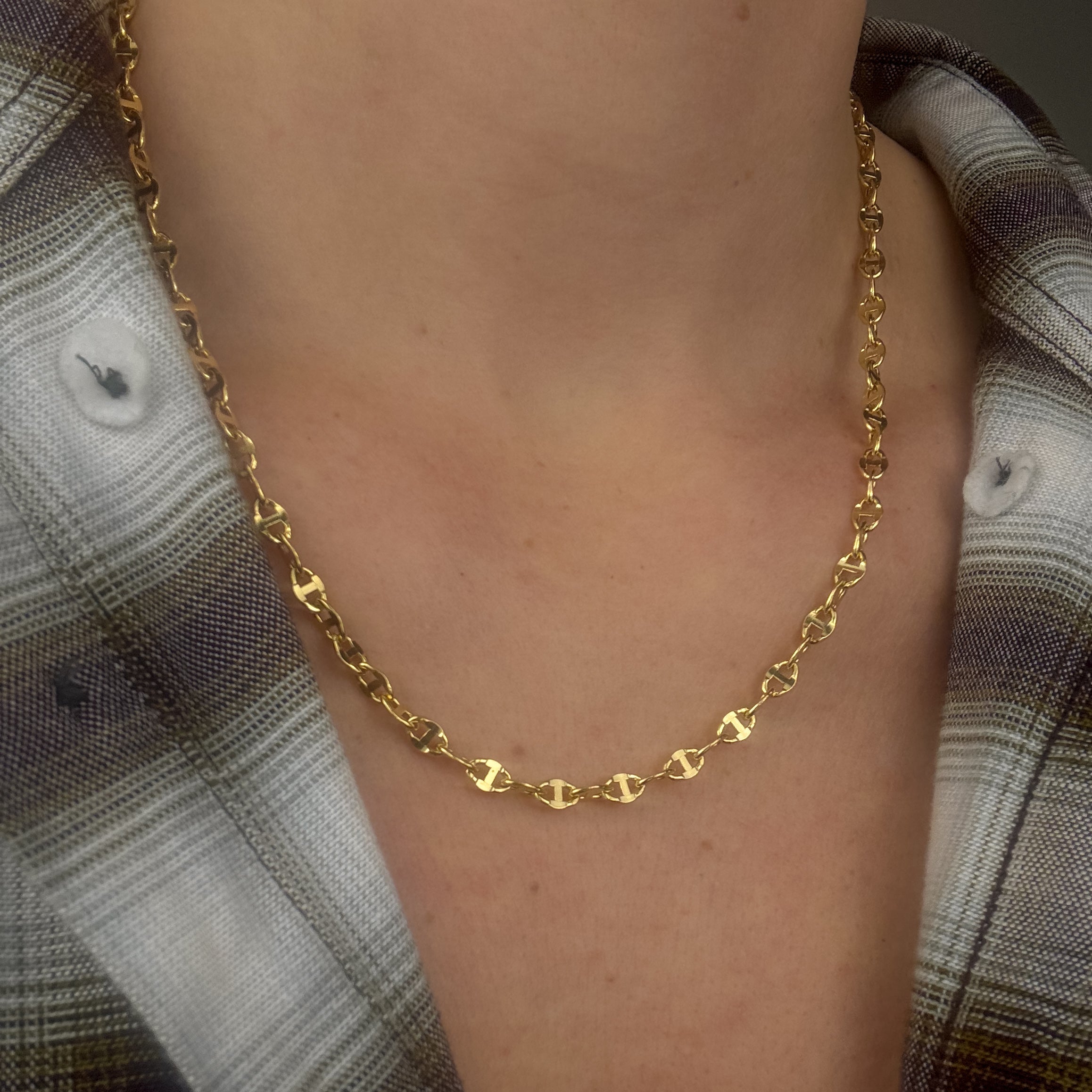 Flat Mariner Link Necklace