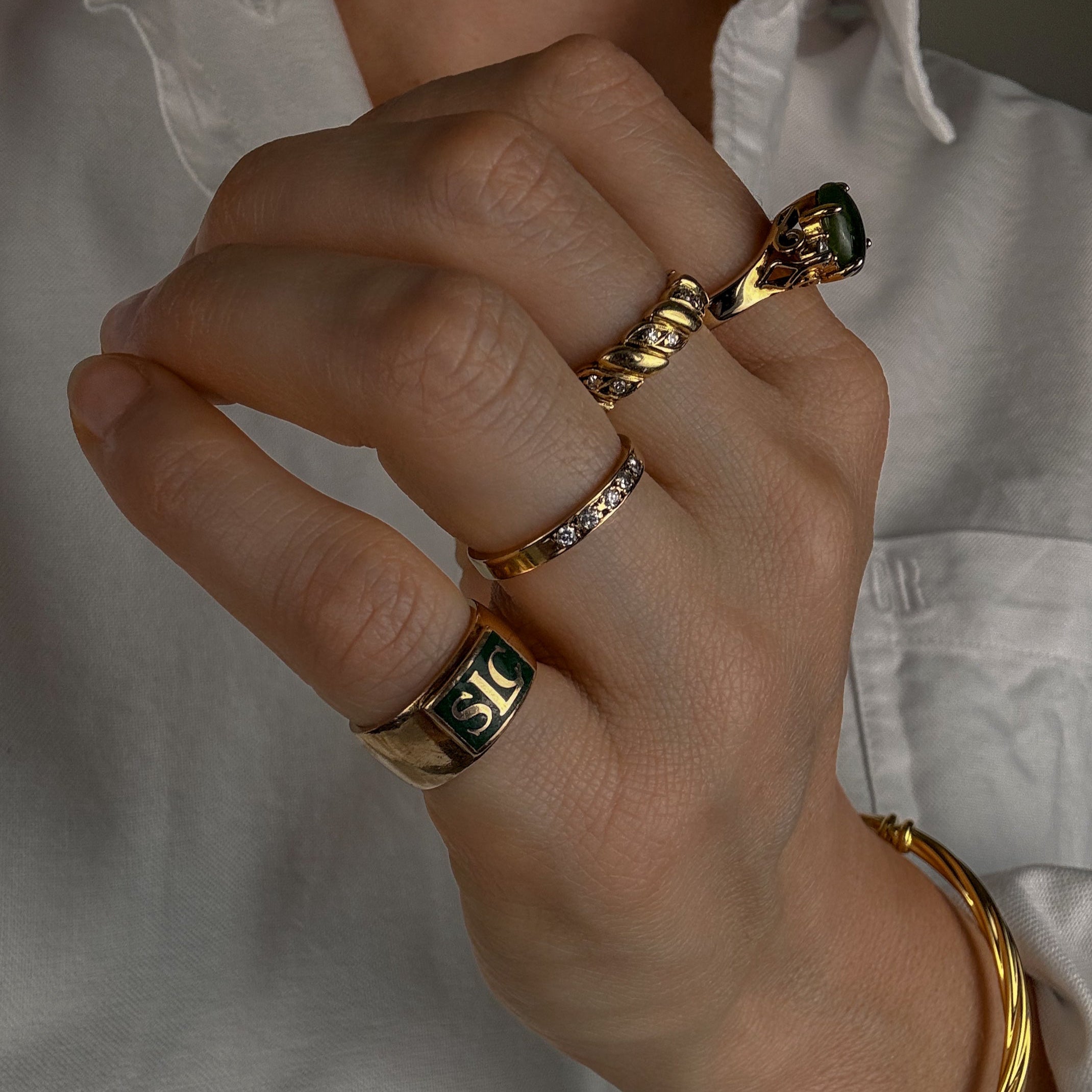 'SLC' Signet Cigar Band
