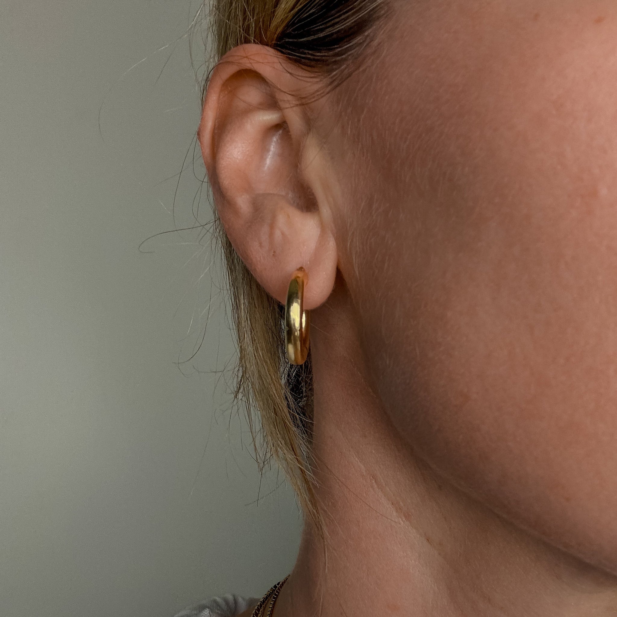 22mm Star Etched Hoops