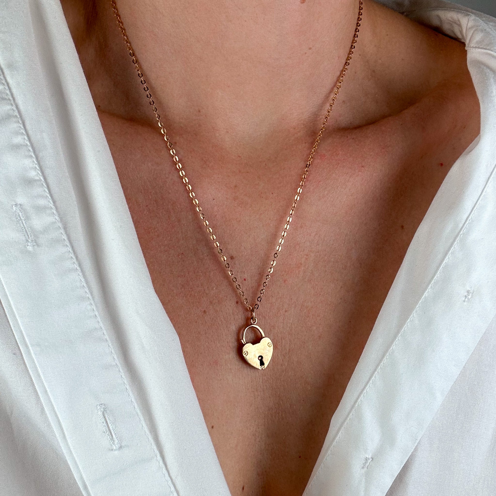 Antique Heart Clasp Pendant