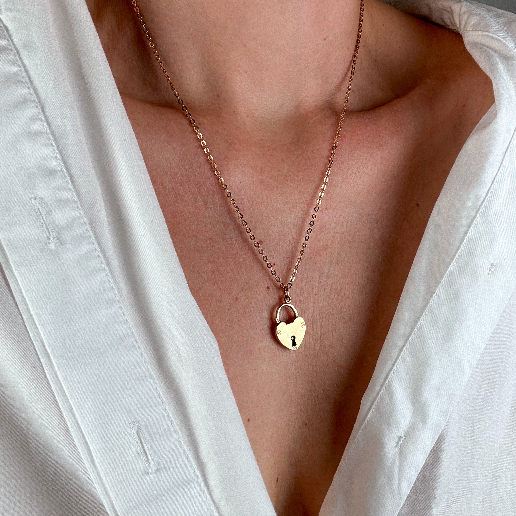 Antique Heart Clasp Pendant