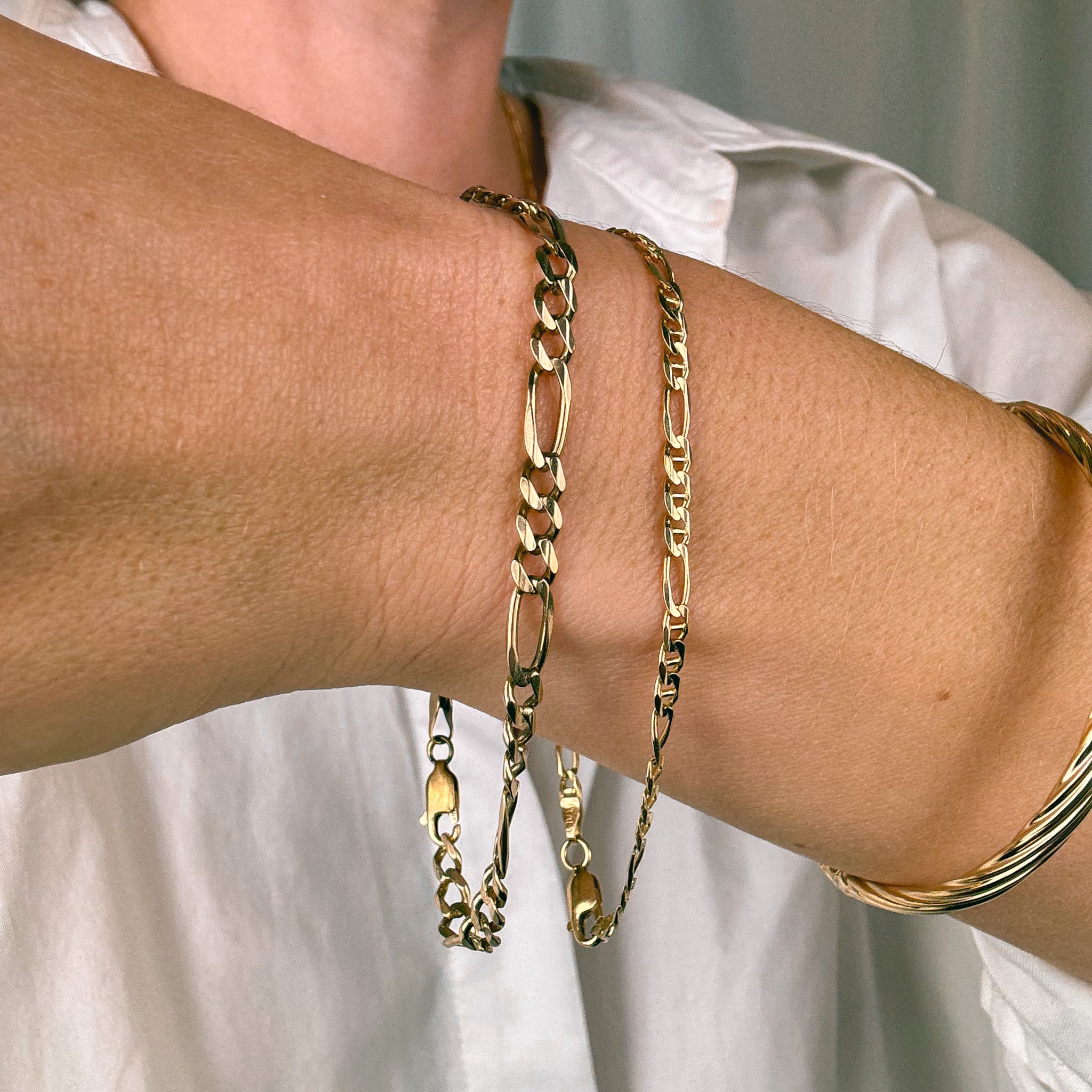 8" Figaro Chain Bracelet