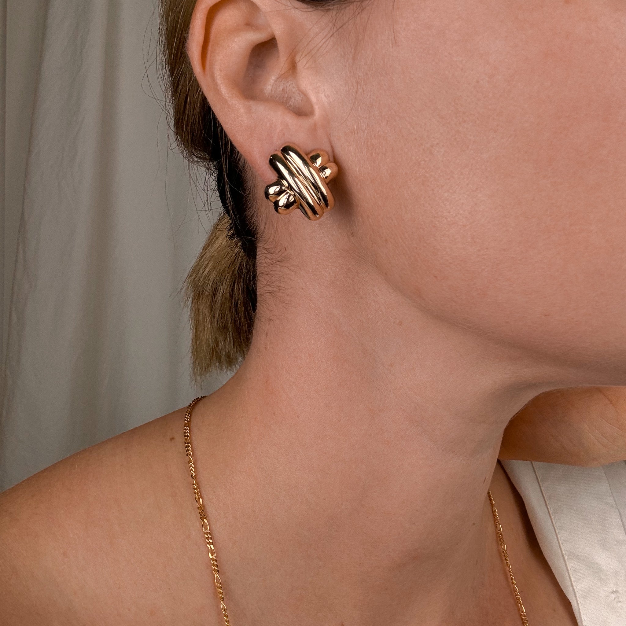 'X' Stud Earrings