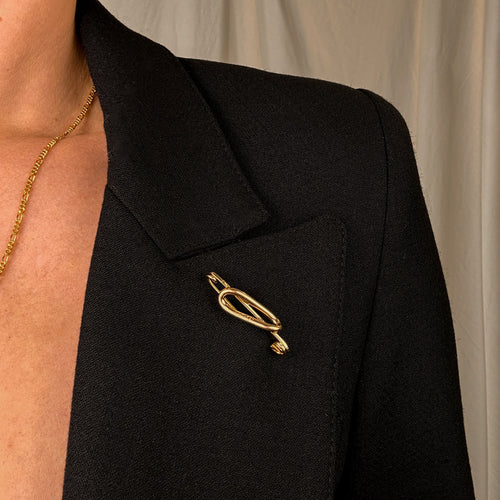 'MG' Gold Pin