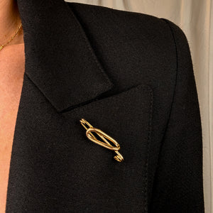 'MG' Gold Pin