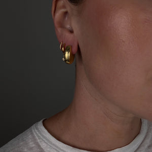 Bold High Karat Hoops