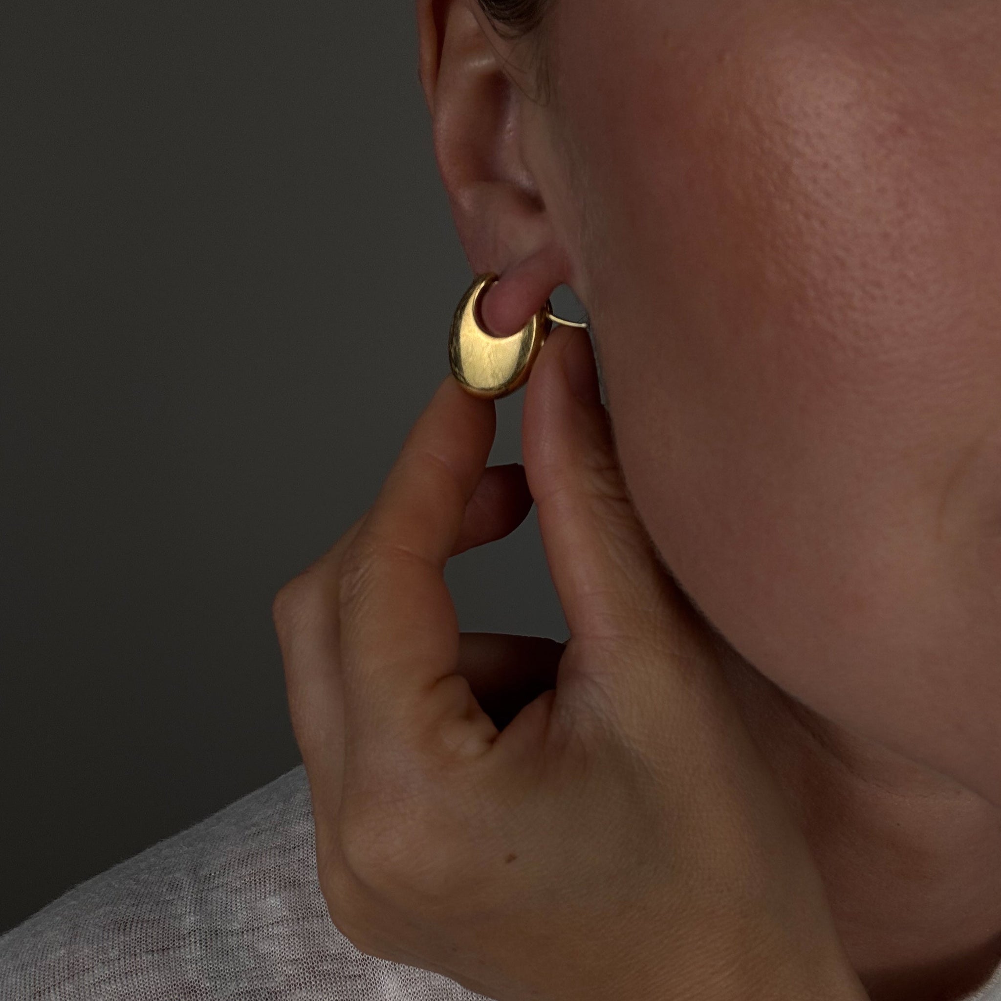 Bold High Karat Hoops