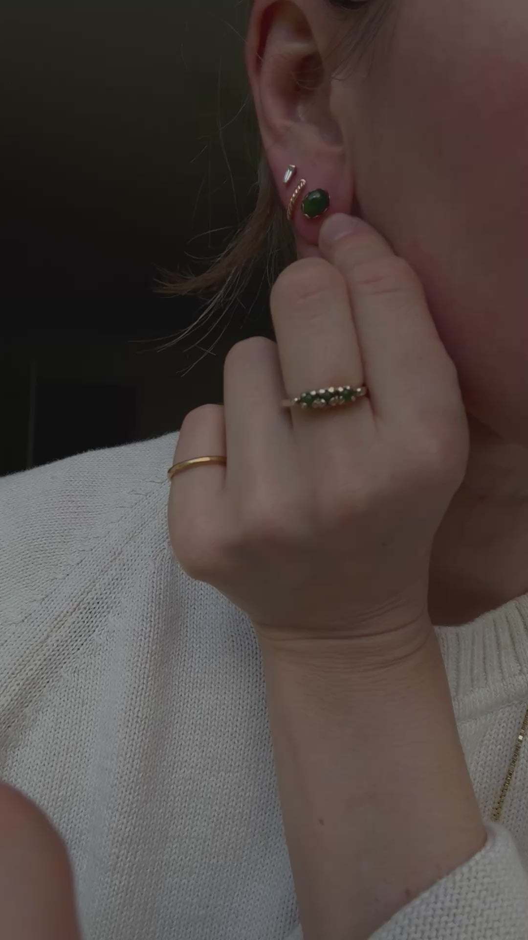 Jade Stud Earrings