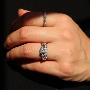 vintage diamond engagement ring, folklor vintage jewelry shop canada 