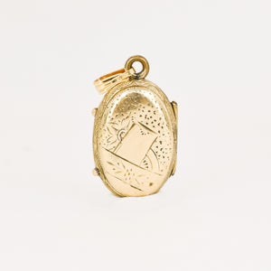 Antique Sunflower Locket 
