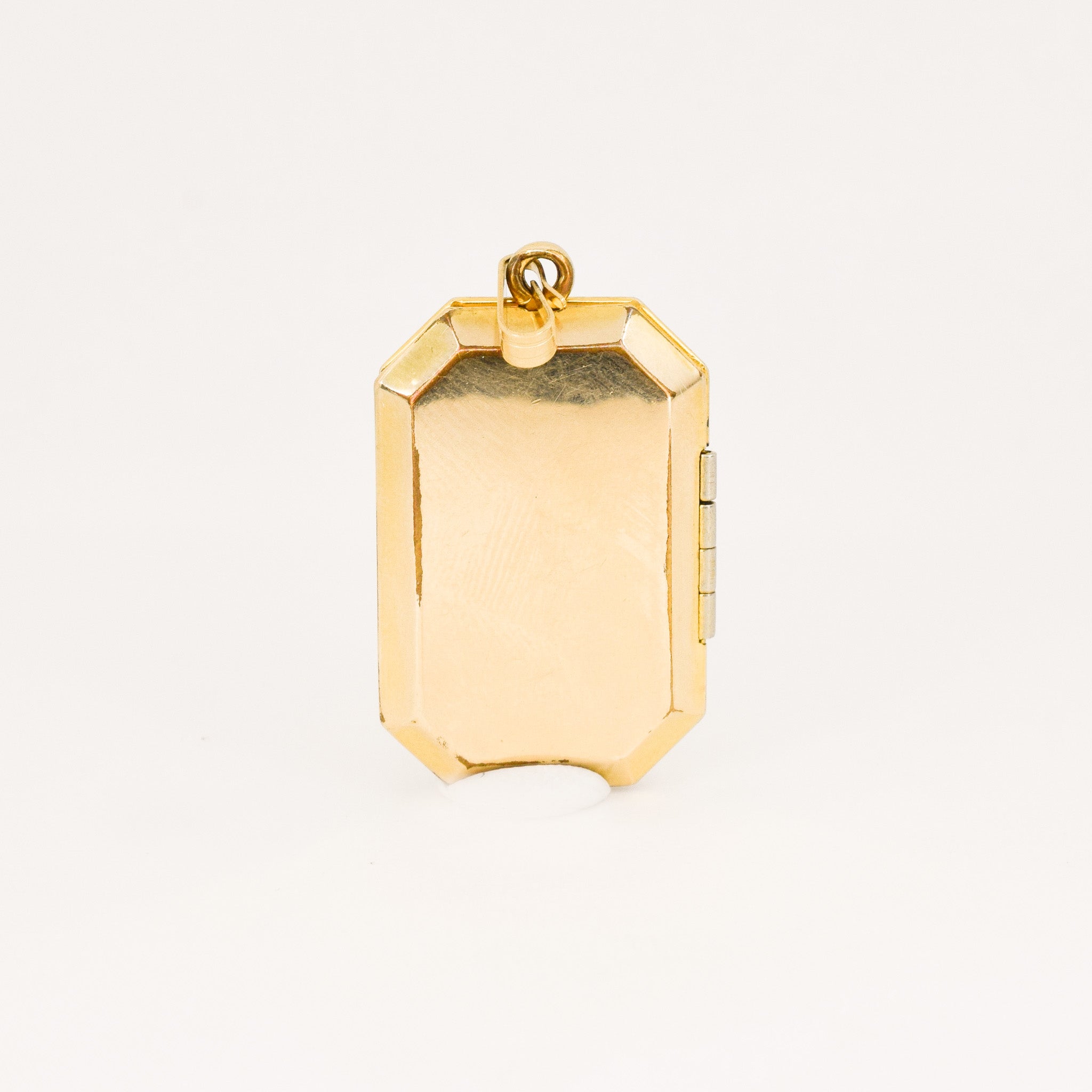 Antique Floral Rectangular Locket
