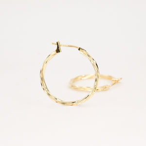 vintage gold hoop earrings, folklor vintage jewelry canada