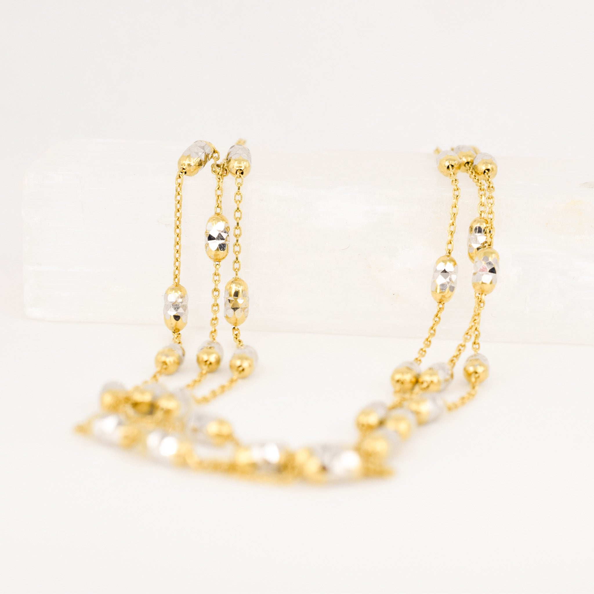 Sparkling Layered Chain Necklace