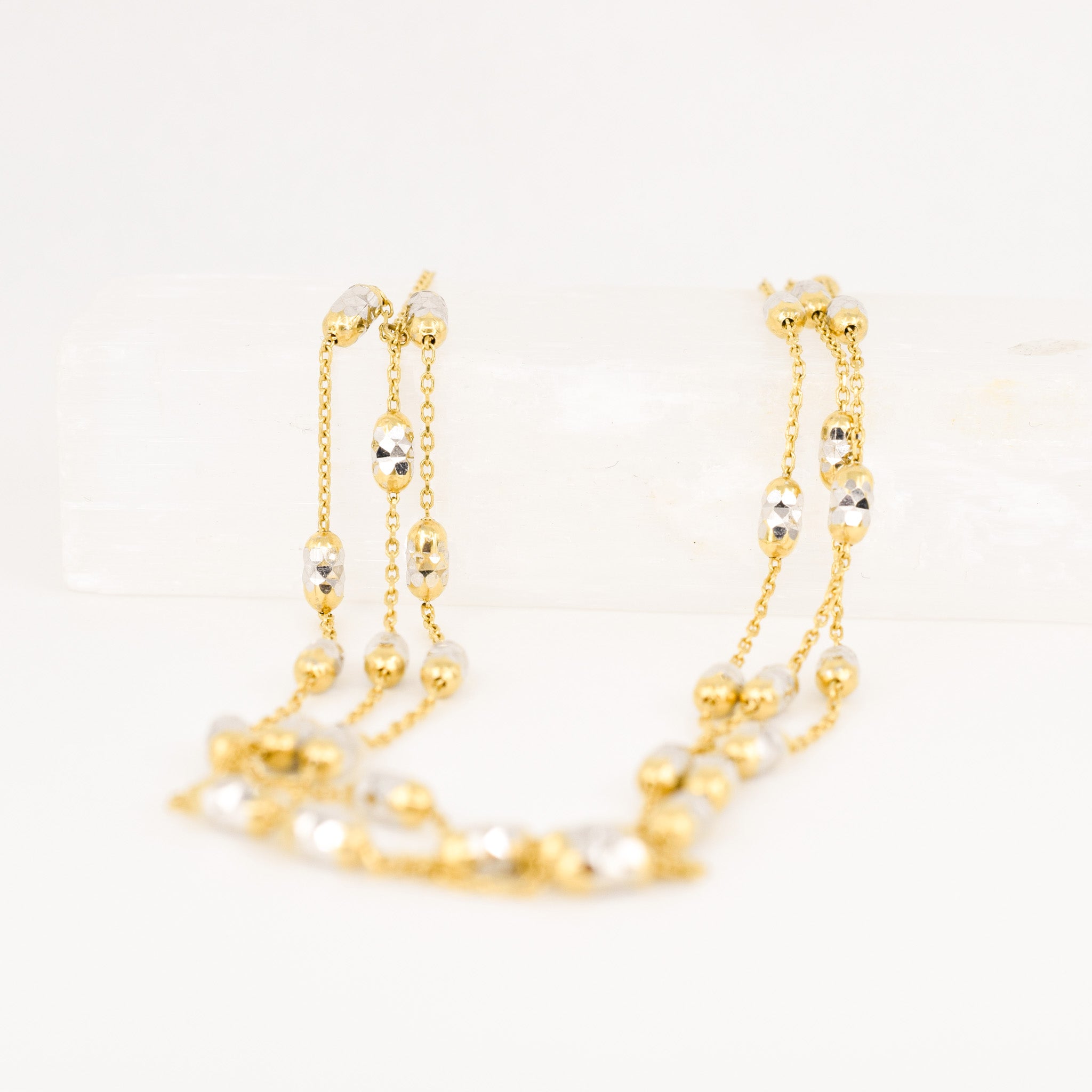 Sparkling Layered Chain Necklace