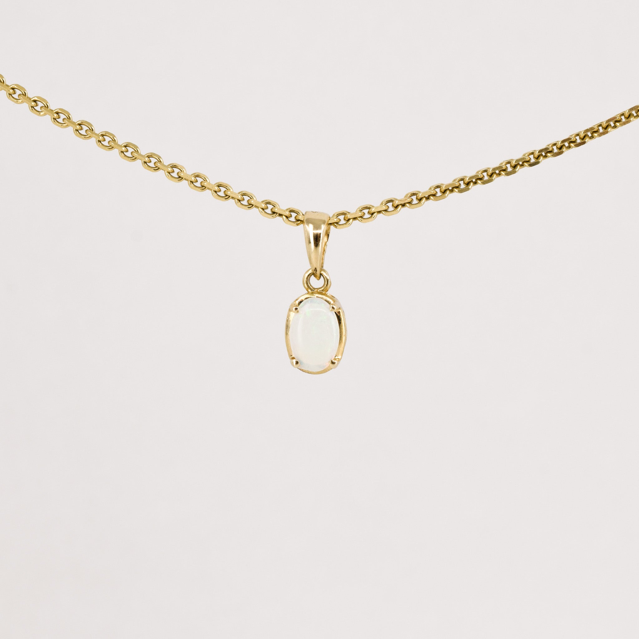 vintage gold opal charm pendant, folklor vintage jewelry canada