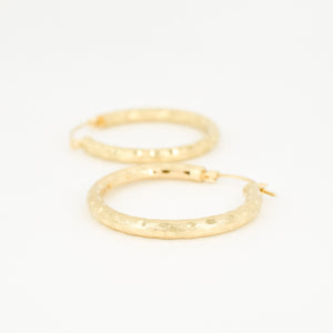 vintage gold hoop earrings, folklor