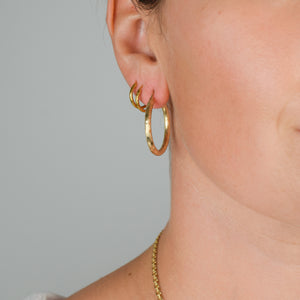 vintage gold hoop earrings, folklor