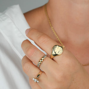 vintage signet ring, folklor vintage jewelry canada