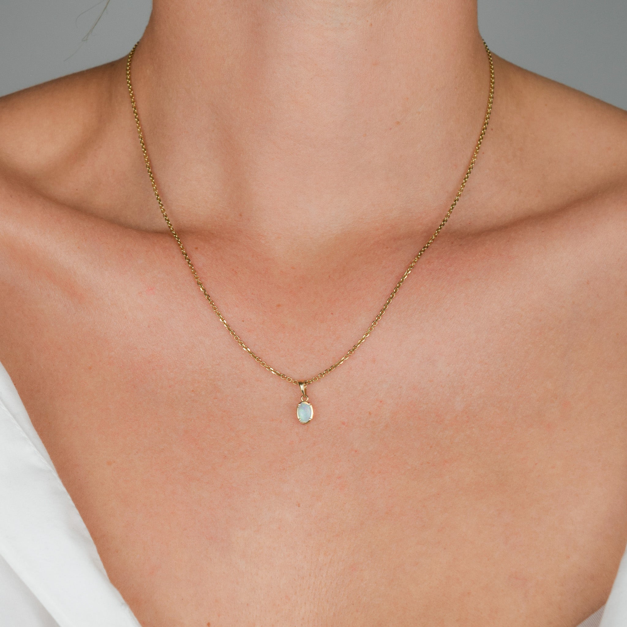 vintage gold opal charm pendant, folklor vintage jewelry canada