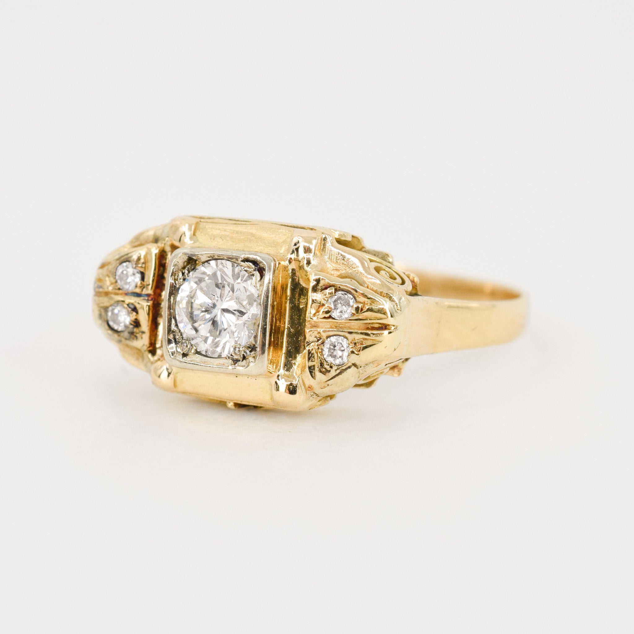 antique diamond ring, folklor vintage jewelry canada