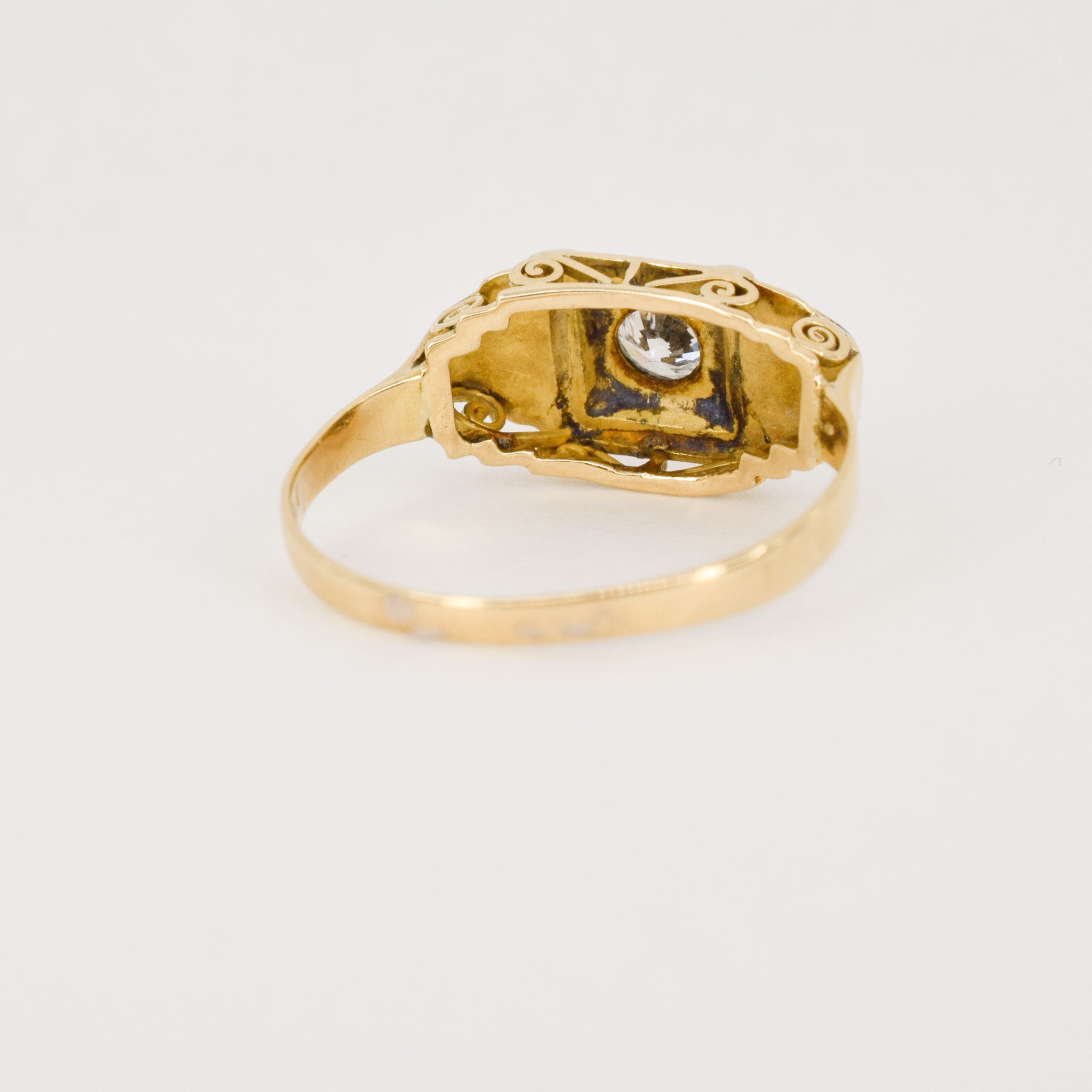 antique diamond ring, folklor vintage jewelry canada