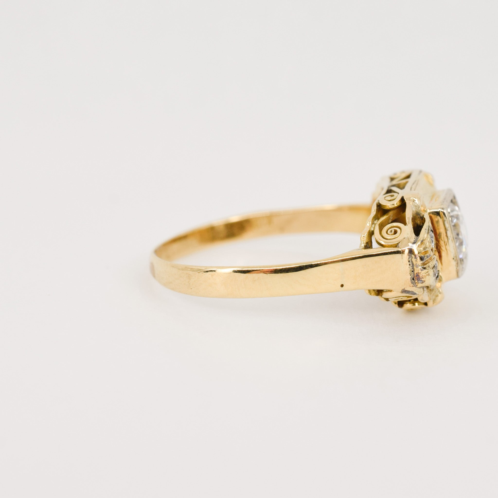 antique diamond ring, folklor vintage jewelry canada