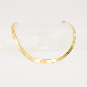 vintage gold herringbone bracelet, folklor vintage jewelry canada 