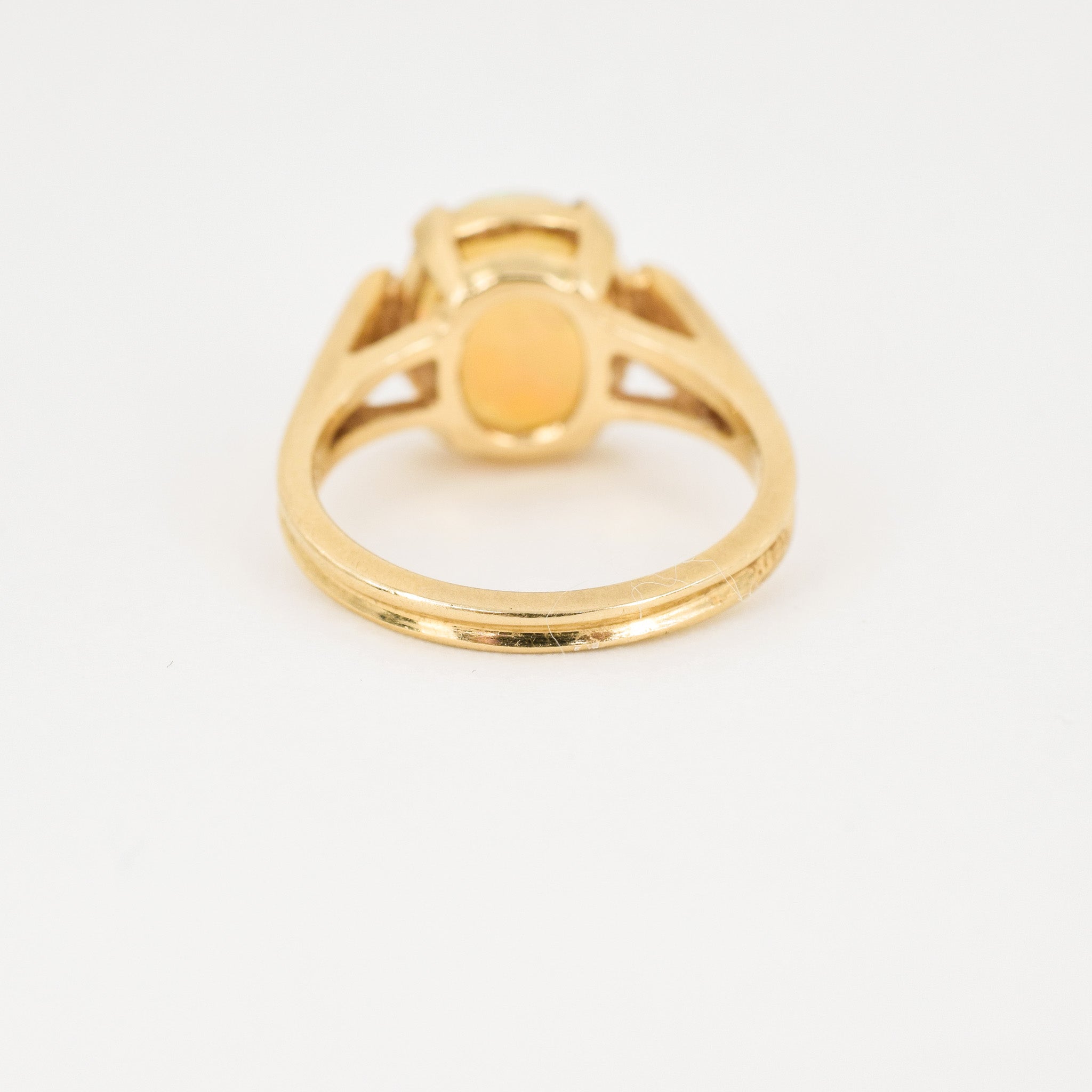 vintage gold juicy opal ring, folklor vintage jewelry canada