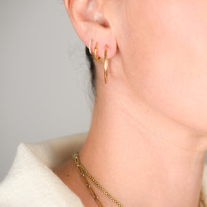 vintage gold hoop earrings, folklor vintage jewelry canada