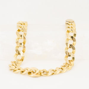 vintage gold curb bracelet, folklor vintage jewelry canada