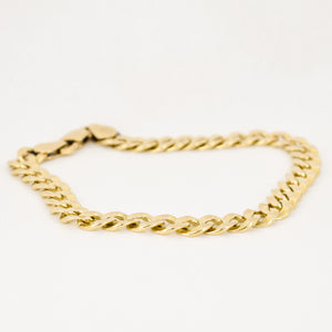 vintage gold curb bracelet, folklor vintage jewelry canada