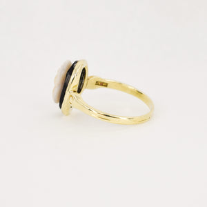 vintage cameo ring, folklor vintage jewelry canada