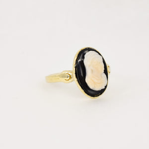 vintage cameo ring, folklor vintage jewelry canada