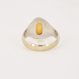vintage opal signet ring, folkor vintage jewelry canada