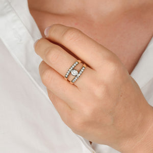 Double Bezel Set Diamond Band