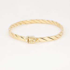 vintage gold bangle bracelet, folklor vintage jewelry canada