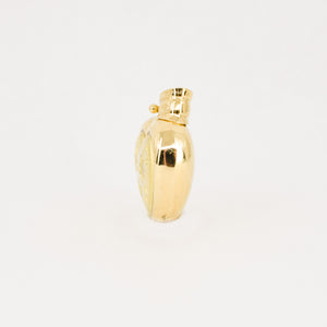 18k gold puffy heart pendant, folklor vintage jewelry canada