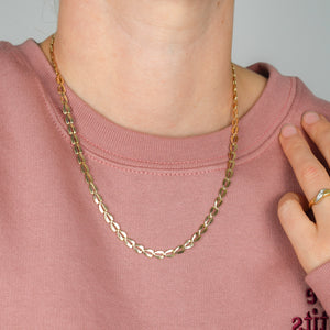 Exquisite Gold Link Necklace