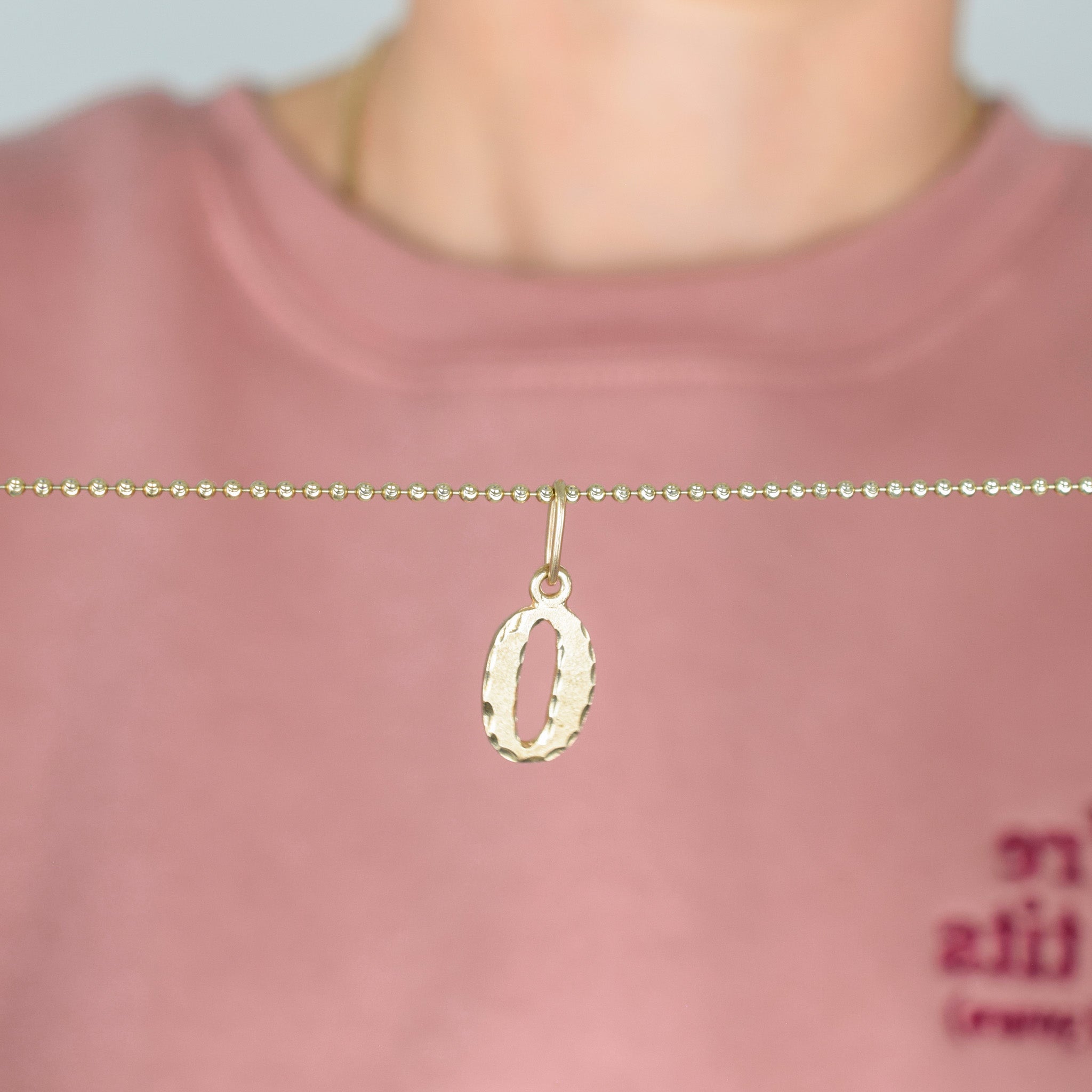 vintage gold 'o' letter pendant, folklor vintage jewelry canada