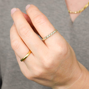 vintage gold diamond eternity ring, folklor vintage jewelry canada