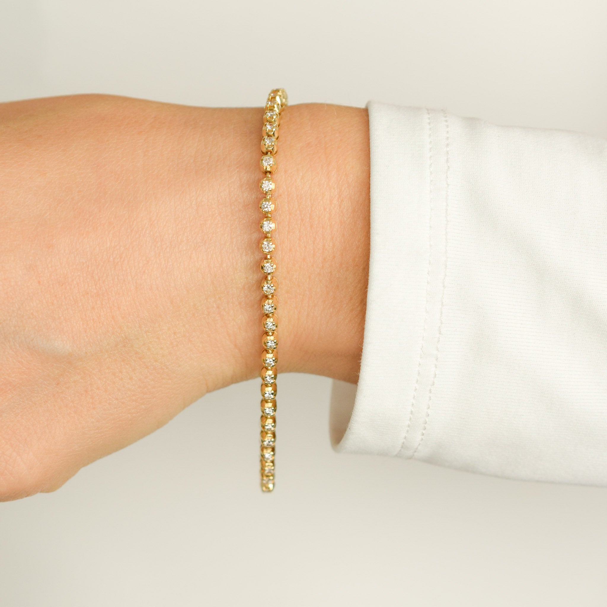 vintage gold incredible diamond tennis bracelet, folklor vintage jewelry canada