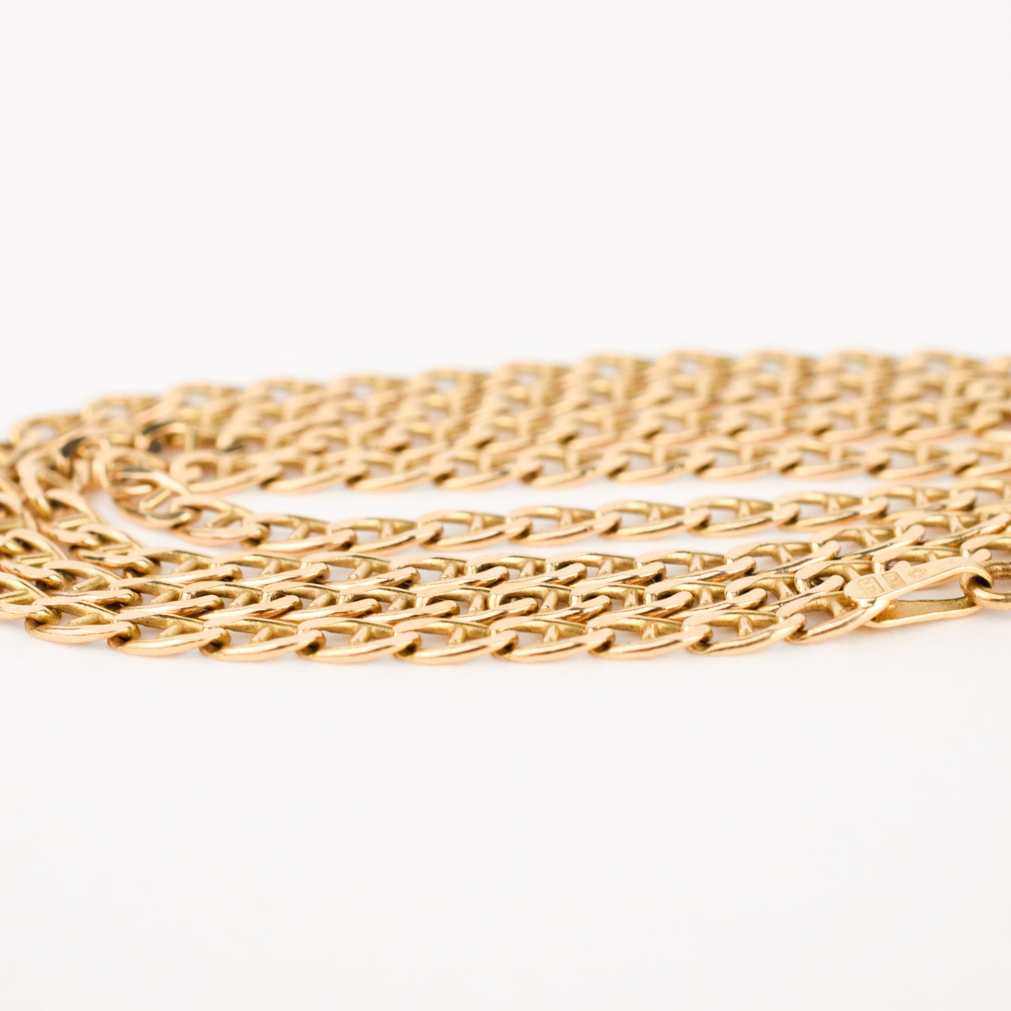 vintage 14k gold mariner chain necklace, folklor vintage jewelry canada