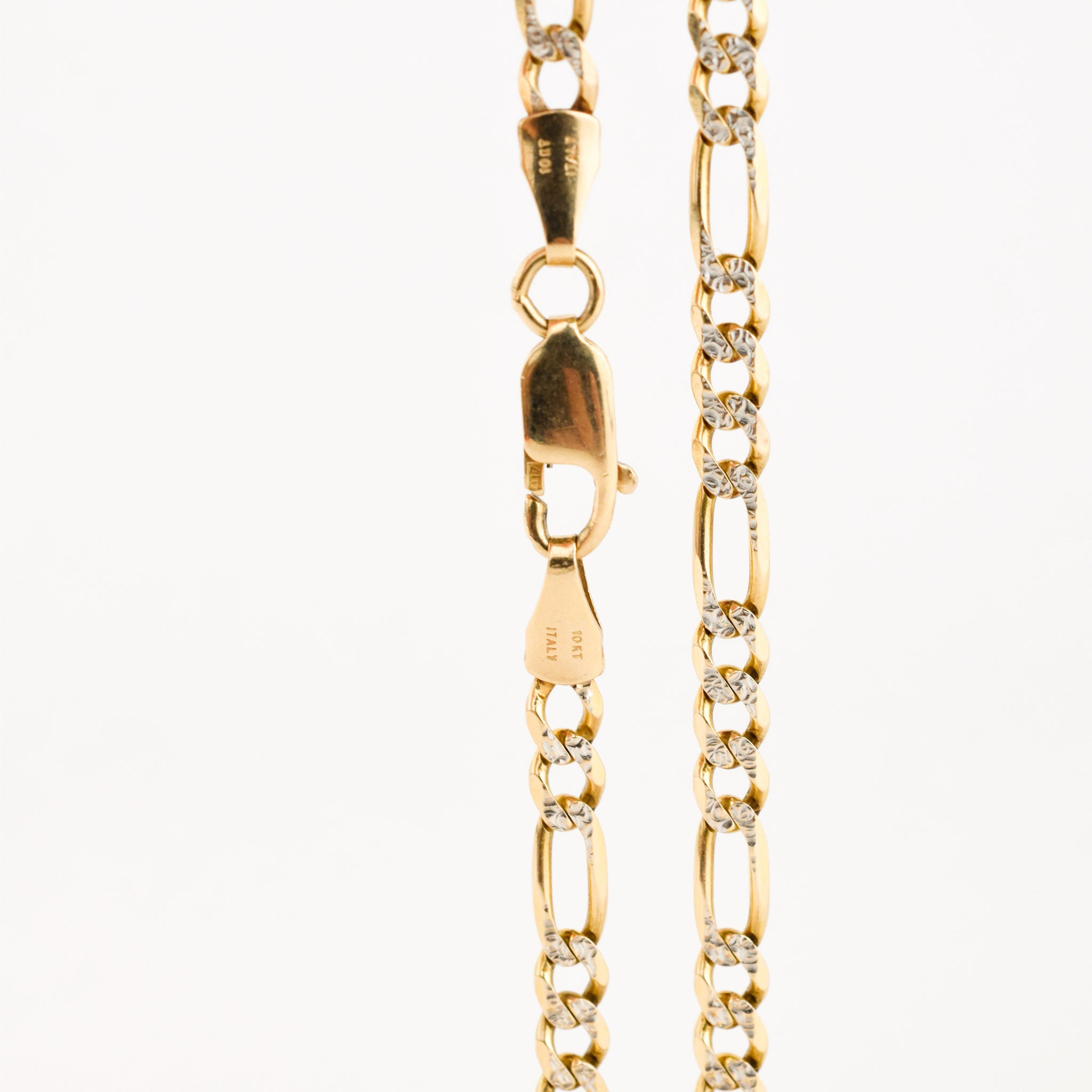 vintage gold pave figaro chain necklace, folklor vintage jewelry canada