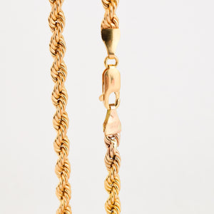 vintage gold rope chain necklace, folklor vintage jewelry canada