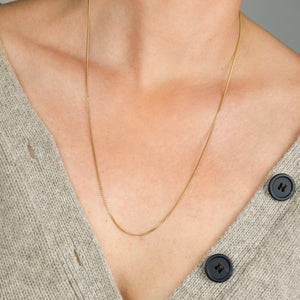vintage gold curb chain necklace, folklor vintage jewelry canada