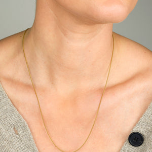 vintage gold 19k curb chain necklace, folklor vintage jewelry canada
