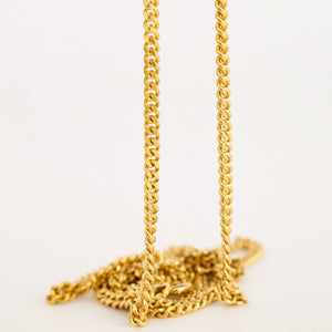 vintage gold curb chain necklace, folklor vintage jewelry canada
