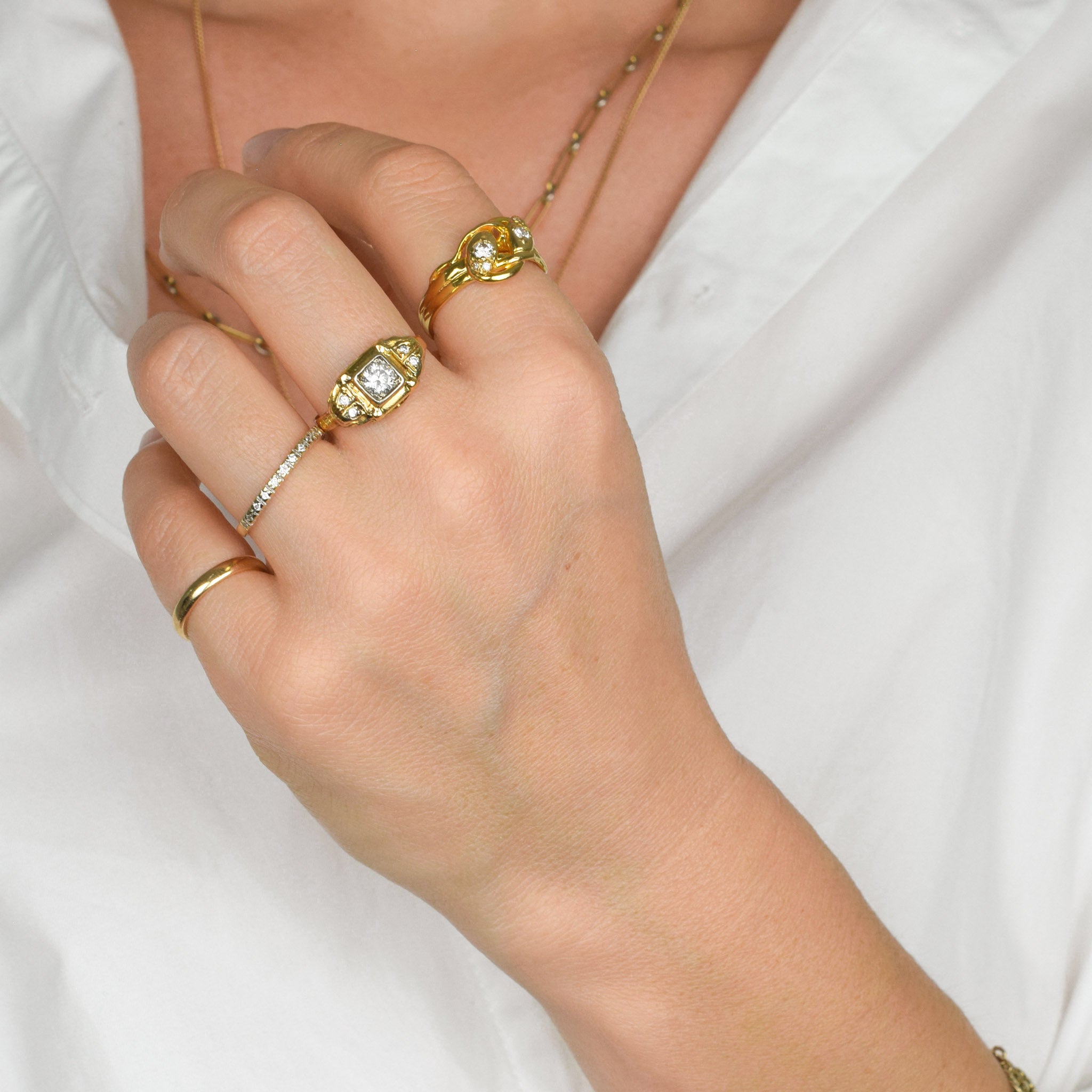 vintage gold ring, folklor vintage jewelry canada